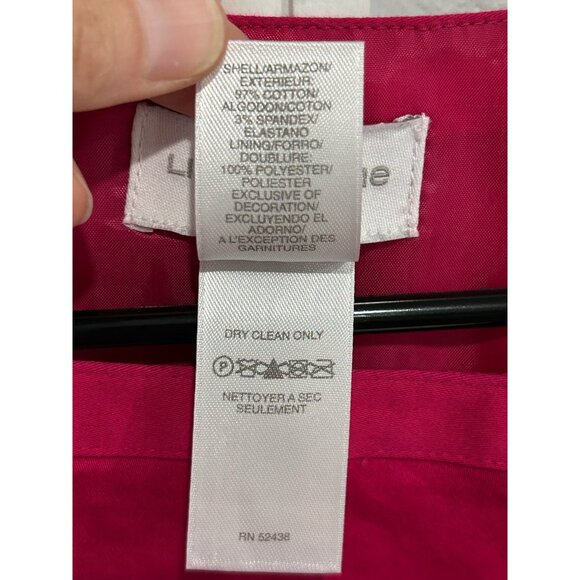 Liz Claiborne Womens Fuchsia Sleeveless A Line Dress with Bow Accent SZ 4 - Picture 6 of 9